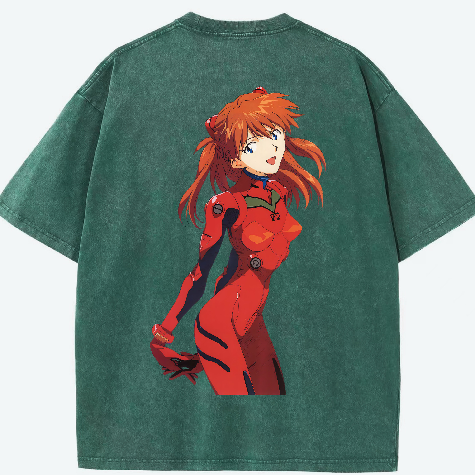 （画像用） EVA 新世紀エヴァンゲリオン 綿100% ヴィンテージ風 半袖Tシャツ（背面プリント）